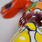 Orange Talavera Iguana – Mexican Hand-Painted Garden Accent