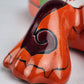 Orange Talavera Iguana – Mexican Hand-Painted Garden Accent