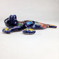 Blue Talavera Salamander – Mexican Folk Art Wall Decor