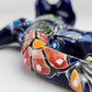Blue Talavera Salamander – Mexican Folk Art Wall Decor