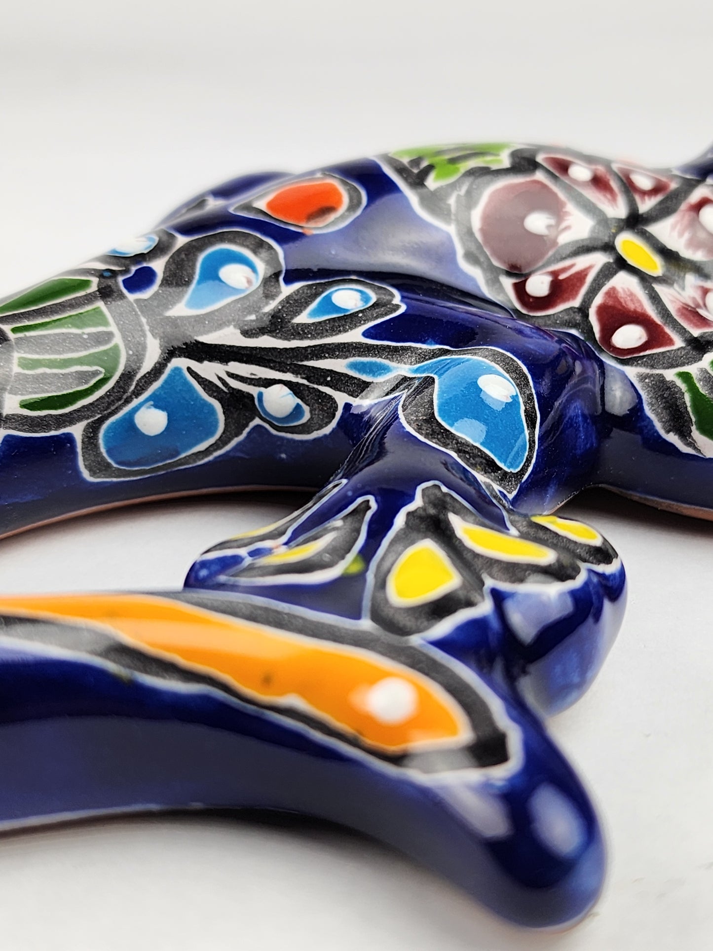 Blue Talavera Salamander – Handcrafted Garden Accent