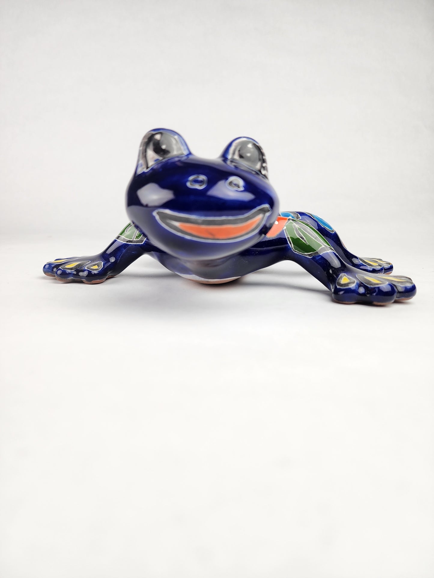 Handcrafted Blue Talavera Salamander – Mexican Ceramic Gift