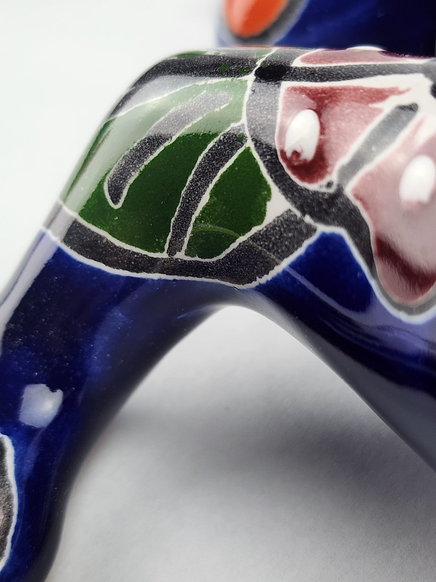 Handcrafted Blue Talavera Salamander – Mexican Ceramic Gift