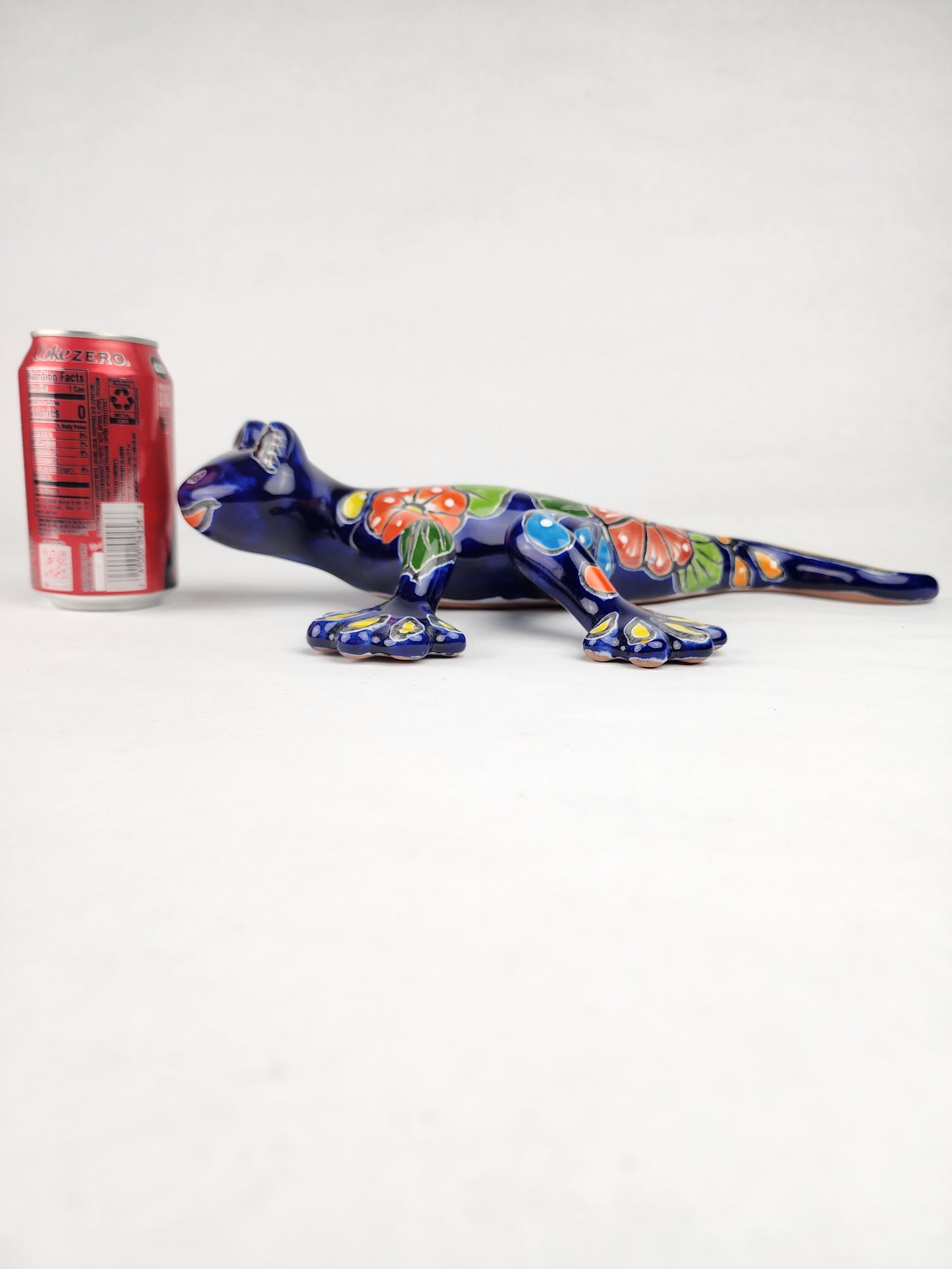Handcrafted Blue Talavera Salamander – Mexican Ceramic Gift