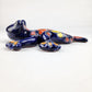 Blue Talavera Salamander – Handcrafted Mexican Folk Art