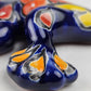Blue Talavera Salamander – Handcrafted Mexican Folk Art