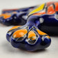 Blue Talavera Salamander – Handcrafted Mexican Folk Art