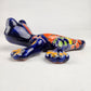Blue Talavera Salamander – Hand-Painted Garden Wall Decor