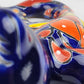 Blue Talavera Salamander – Hand-Painted Garden Wall Decor