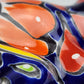 Blue Talavera Salamander – Hand-Painted Garden Wall Decor