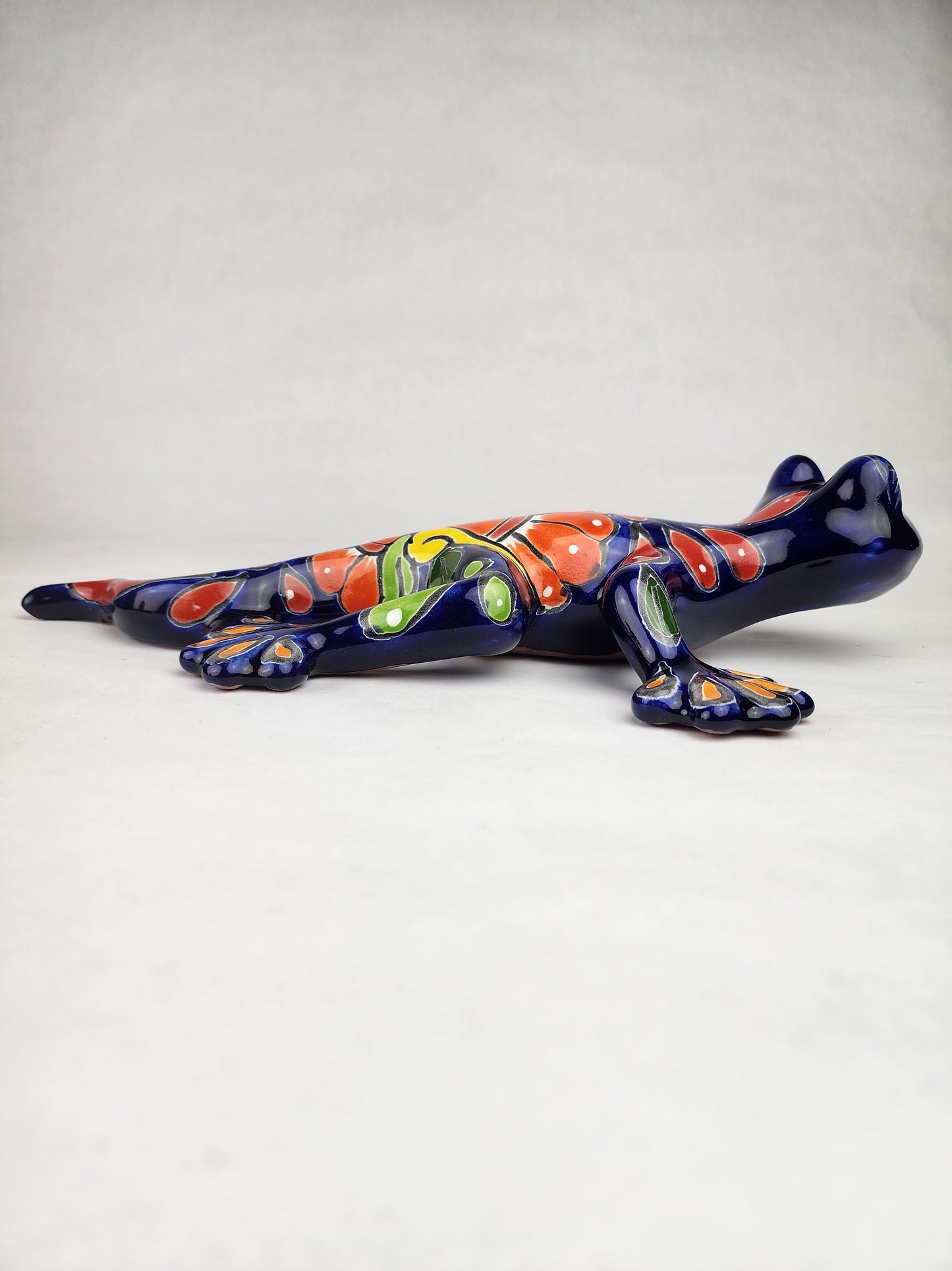 Handcrafted Blue Talavera Salamander – Mexican Ceramic Gift