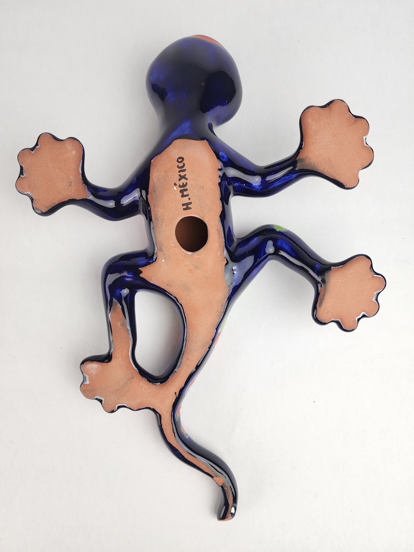 Handcrafted Blue Talavera Salamander – Mexican Ceramic Gift