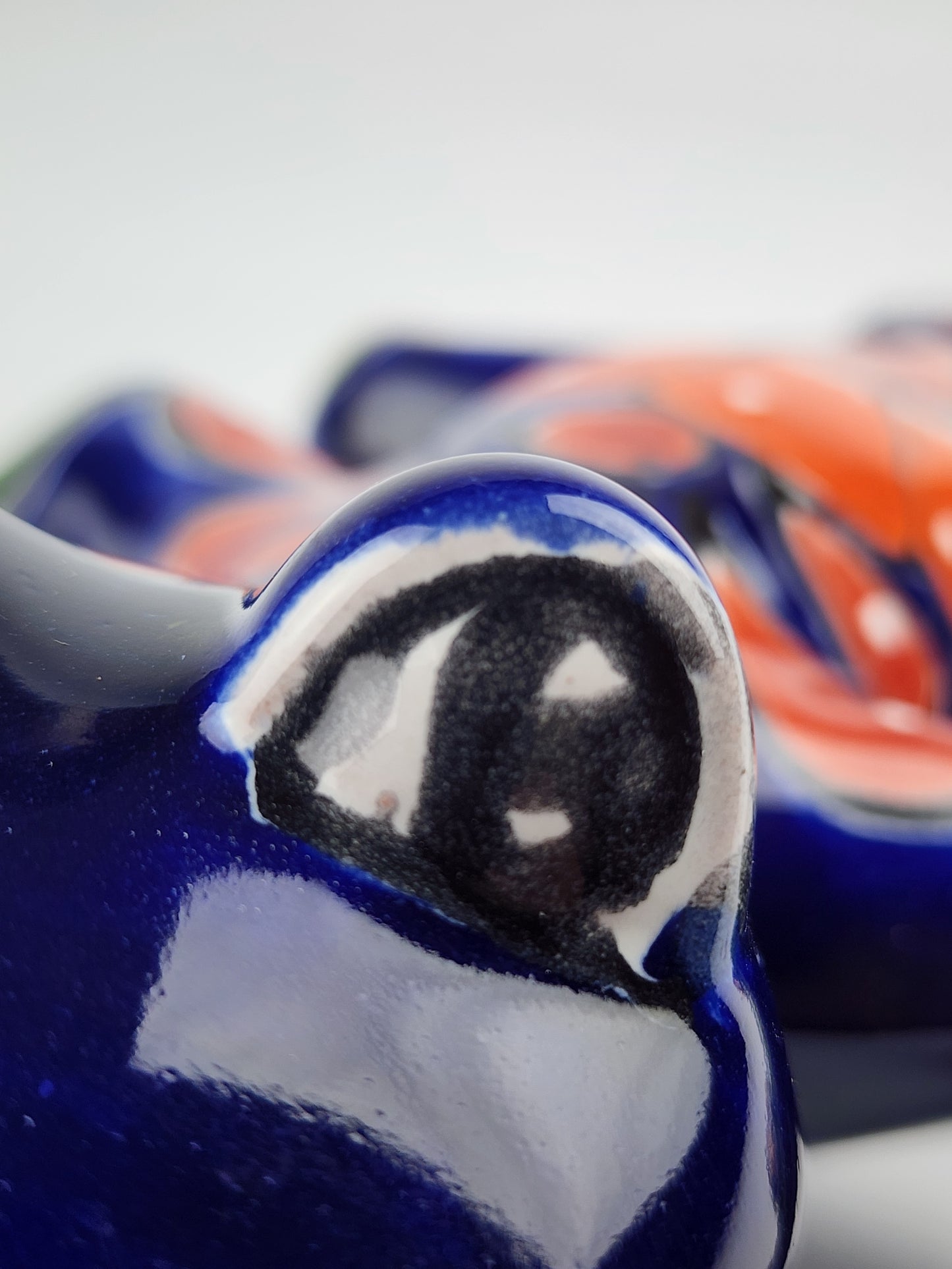 Handcrafted Blue Talavera Salamander – Mexican Ceramic Gift