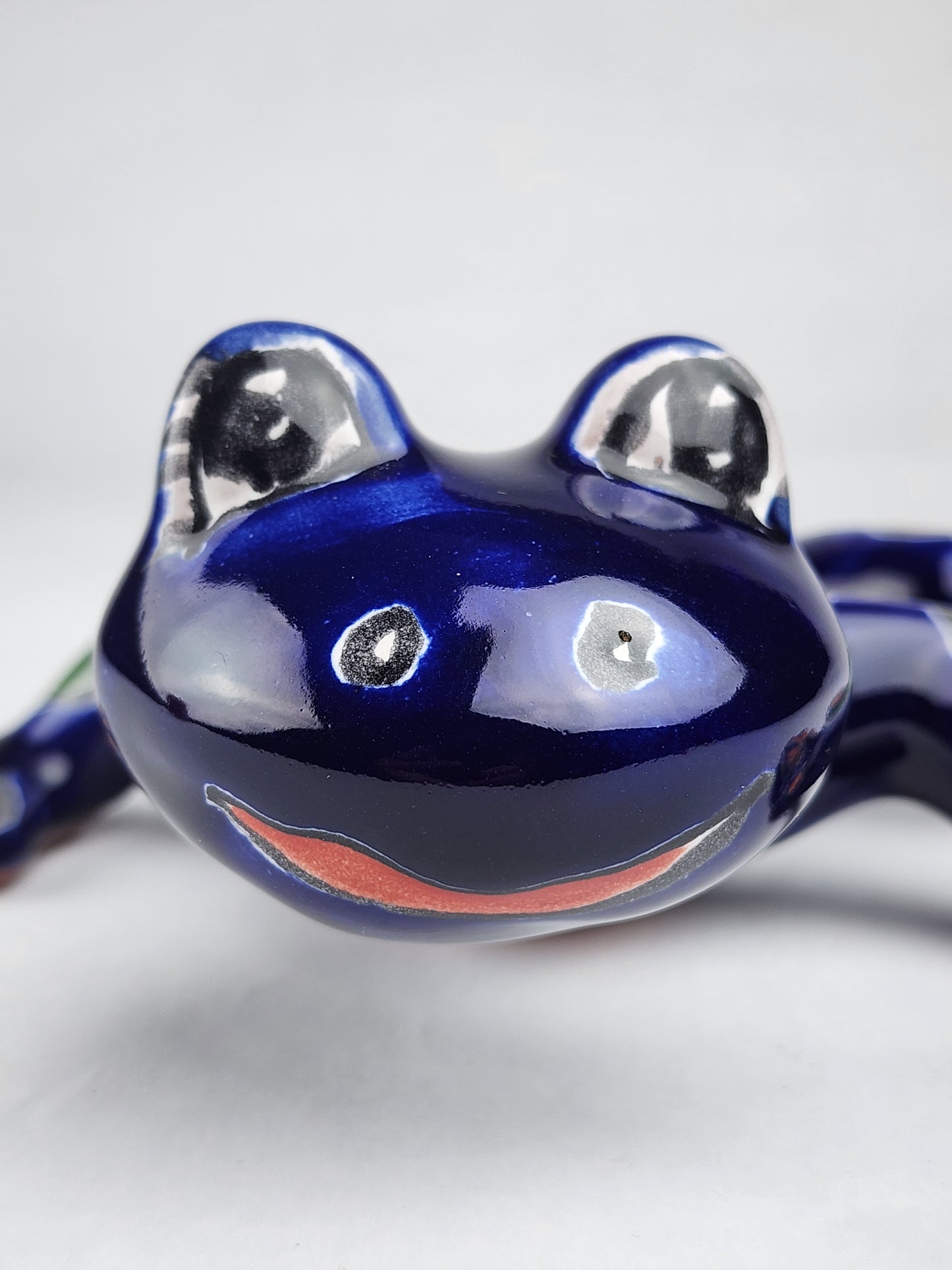 Handcrafted Blue Talavera Salamander – Mexican Ceramic Gift