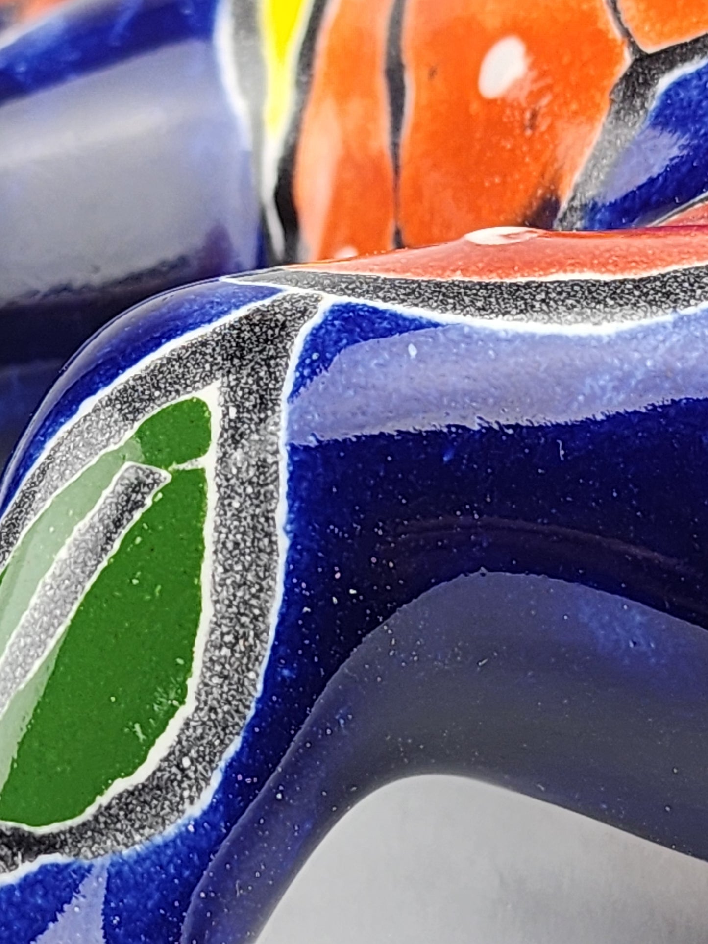 Handcrafted Blue Talavera Salamander – Mexican Ceramic Gift