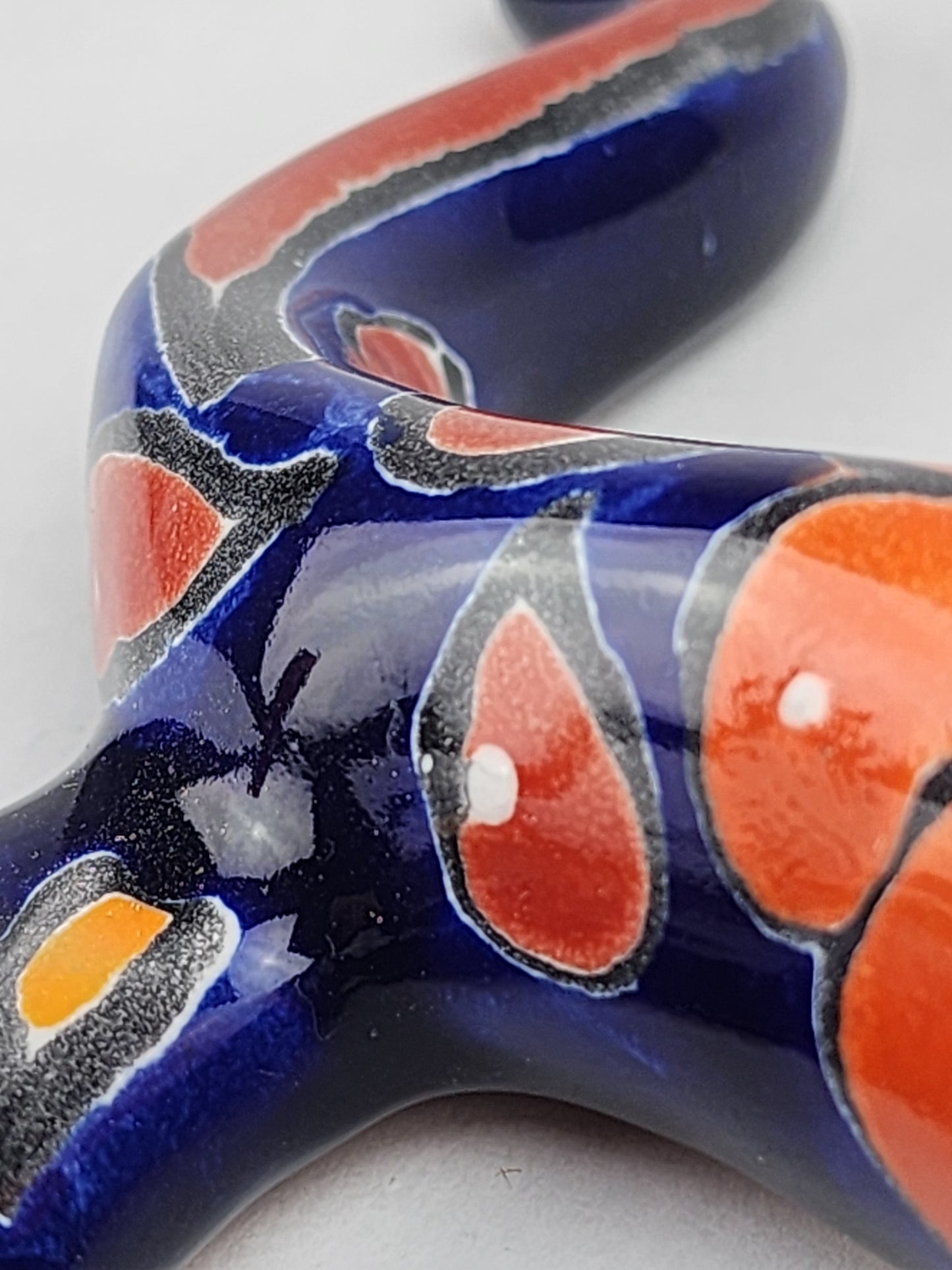 Handcrafted Blue Talavera Salamander – Mexican Ceramic Gift