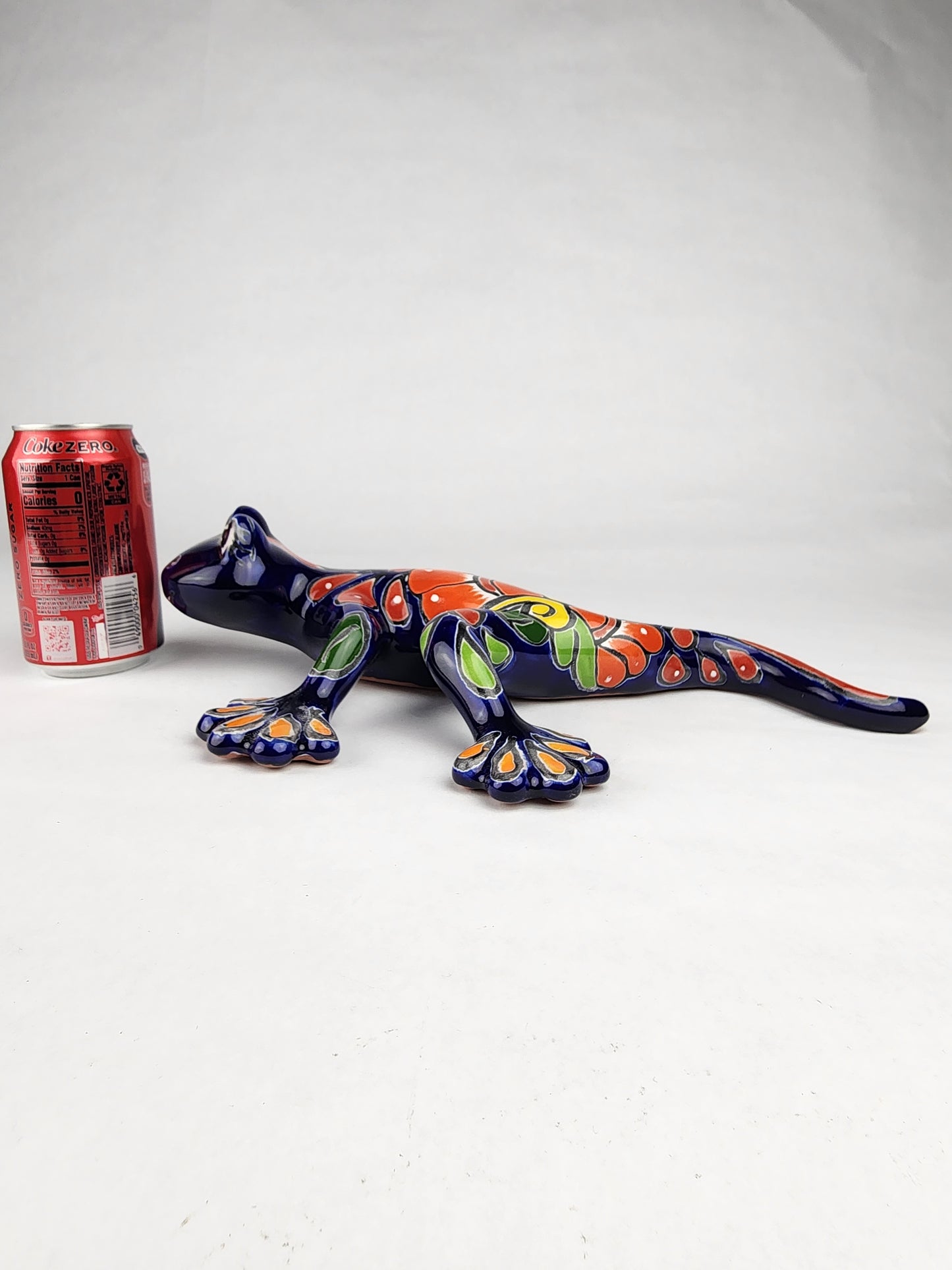 Handcrafted Blue Talavera Salamander – Mexican Ceramic Gift