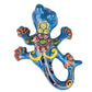 Sky blue talavera salamander on a white background