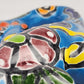 Sky Blue Talavera Salamander – Mexican Garden Wall Art