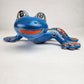 Handcrafted Sky Blue Talavera Salamander – Mexican Folk Art Gift