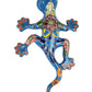 Sky blue salamander lizard on a white background - Casa Villa Arte
