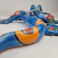 Handcrafted Sky Blue Talavera Salamander – Mexican Folk Art Gift