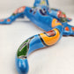 Handcrafted Sky Blue Talavera Salamander – Mexican Folk Art Gift