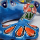 Handcrafted Sky Blue Talavera Salamander – Mexican Folk Art Gift