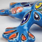 Handcrafted Sky Blue Talavera Salamander – Mexican Folk Art Gift