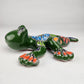Green Talavera Salamander – Handcrafted Mexican Folk Art