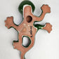 Green Talavera Salamander – Handcrafted Mexican Folk Art