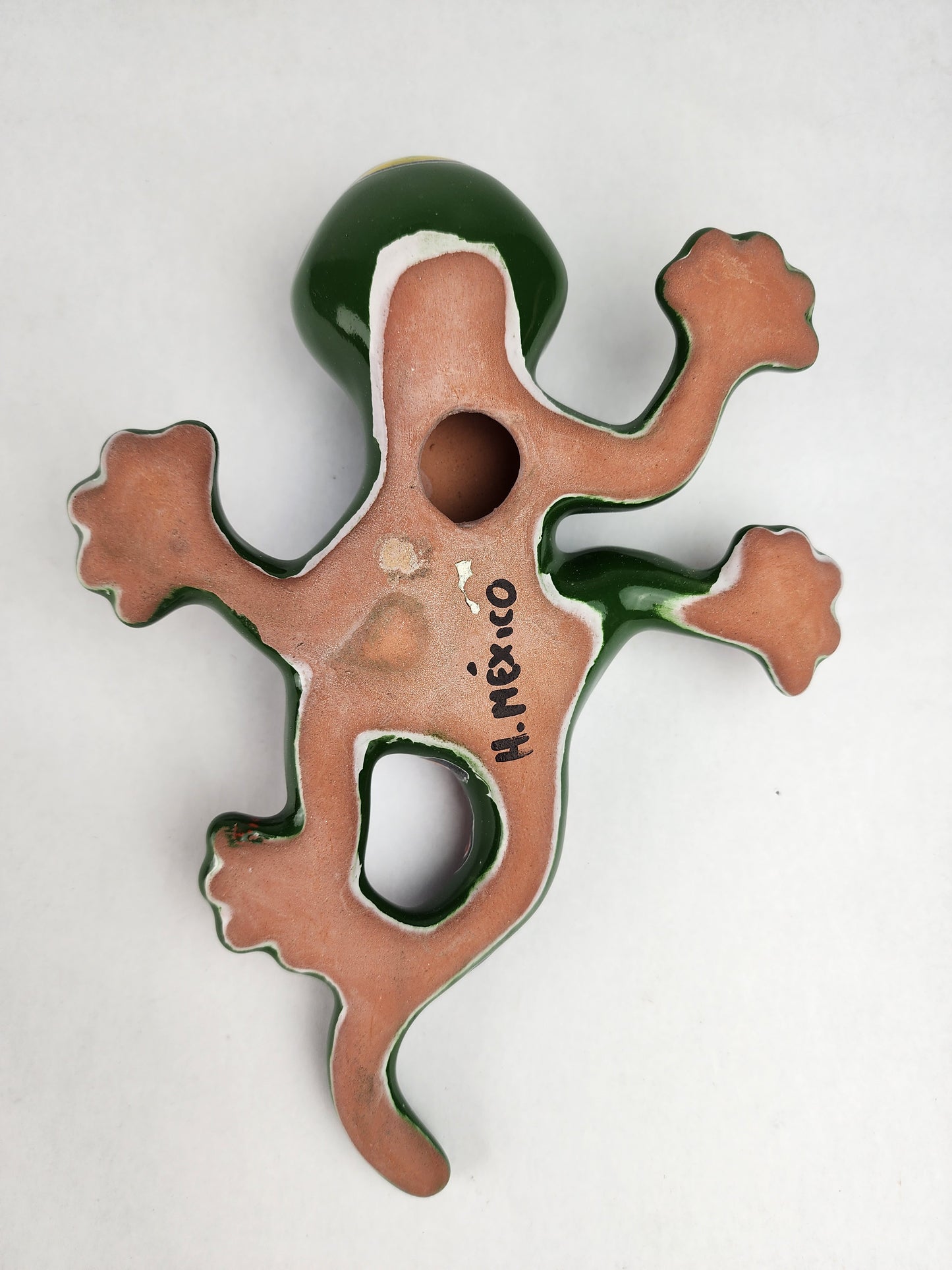 Green Talavera Salamander – Handcrafted Mexican Folk Art