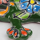 Green Talavera Salamander – Handcrafted Mexican Folk Art