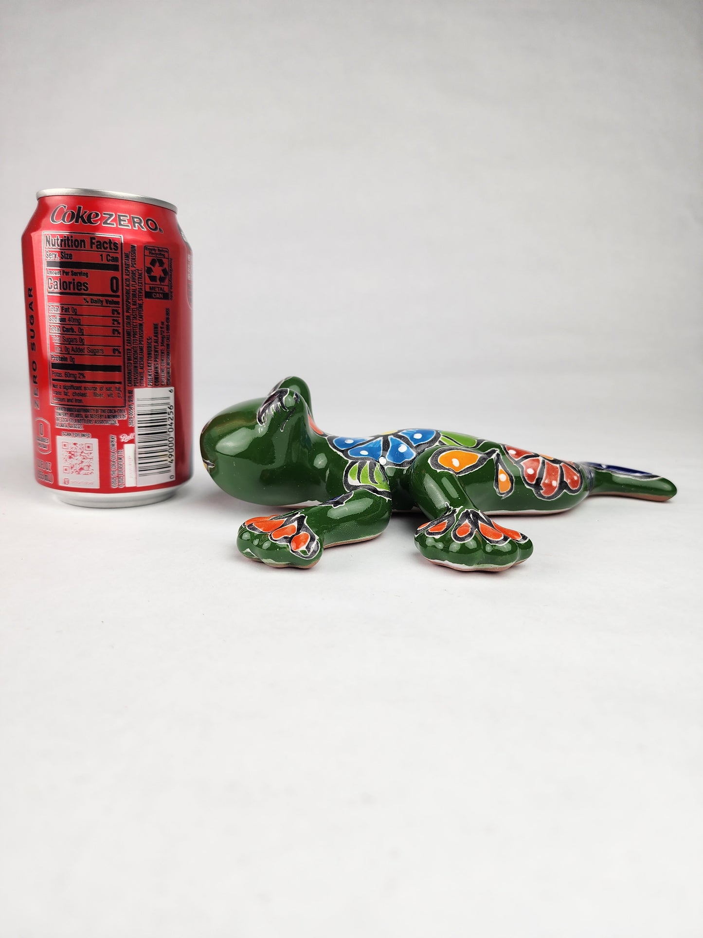 Green Talavera Salamander – Handcrafted Mexican Folk Art