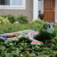 Decorative salamander with colorful patterns