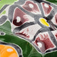 Green Talavera Salamander – Hand-Painted Garden Wall Decor