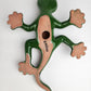 2-Piece Salamander Wall Decor Set – Mexican Ceramic Folk Art
