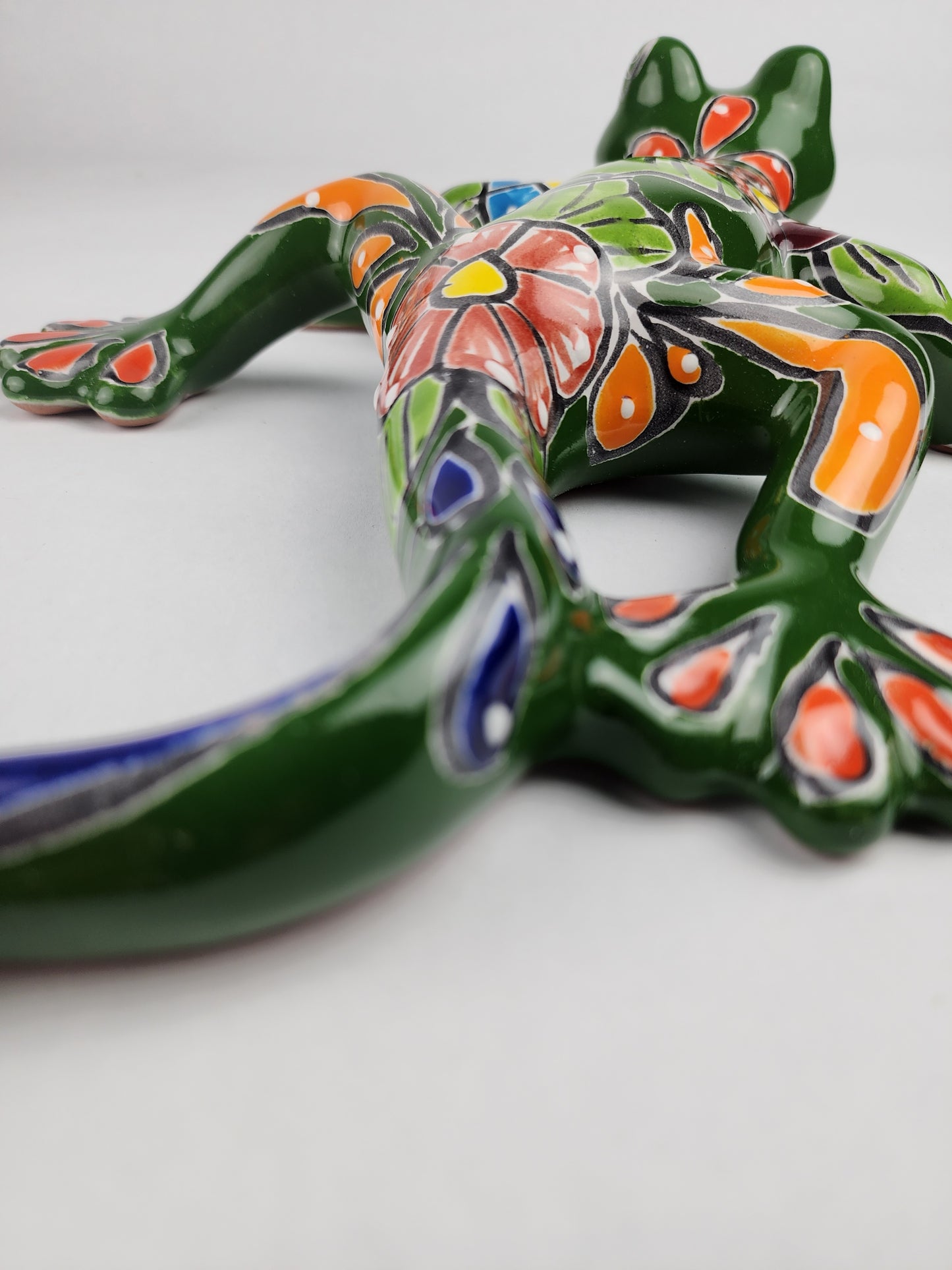 Handcrafted Green Talavera Salamander – Mexican Ceramic Gift