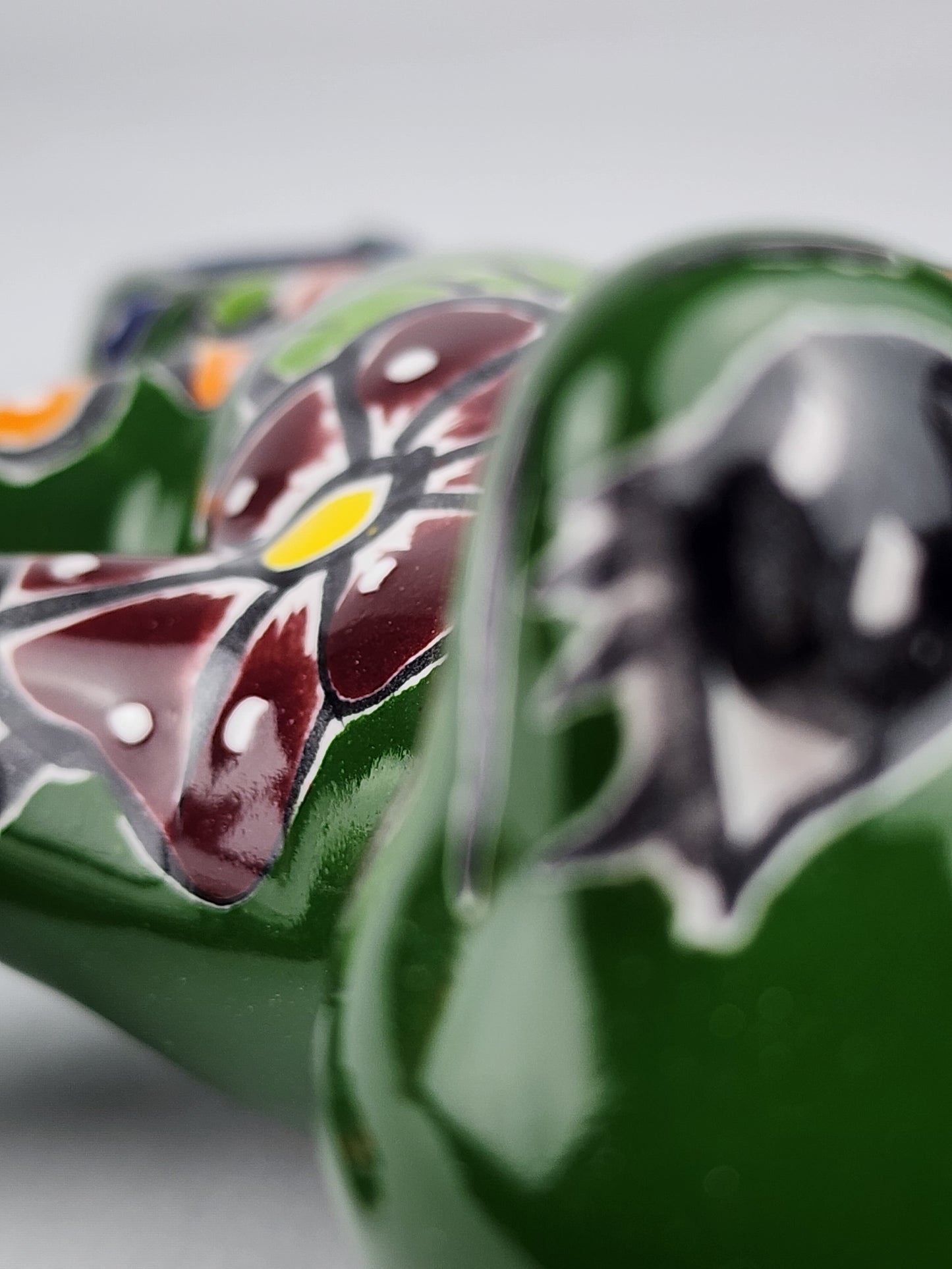 Handcrafted Green Talavera Salamander – Mexican Ceramic Gift