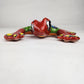 Red Talavera Frog – Handcrafted Mexican Garden Decor