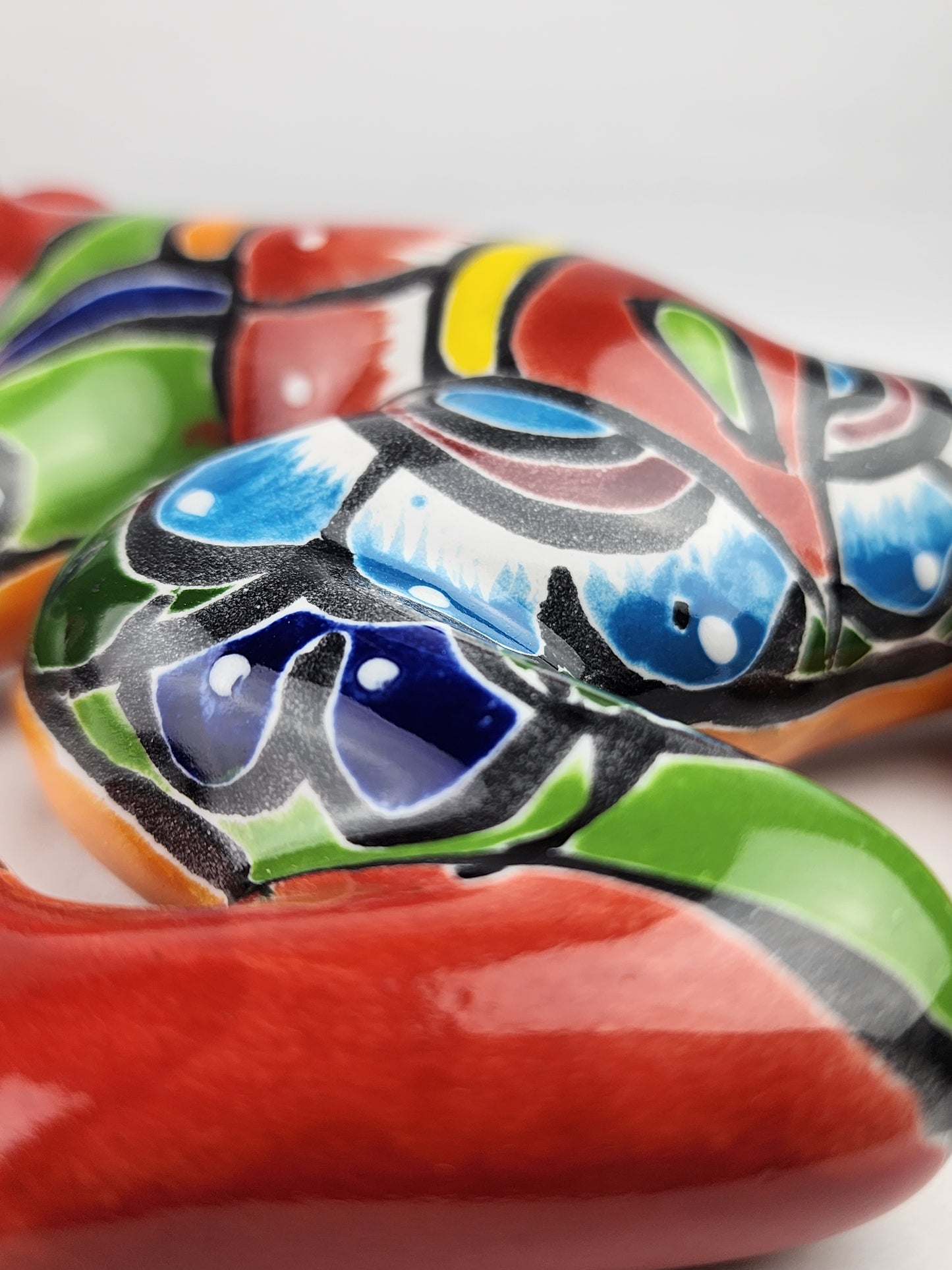 Red Talavera Frog – Handcrafted Mexican Garden Decor