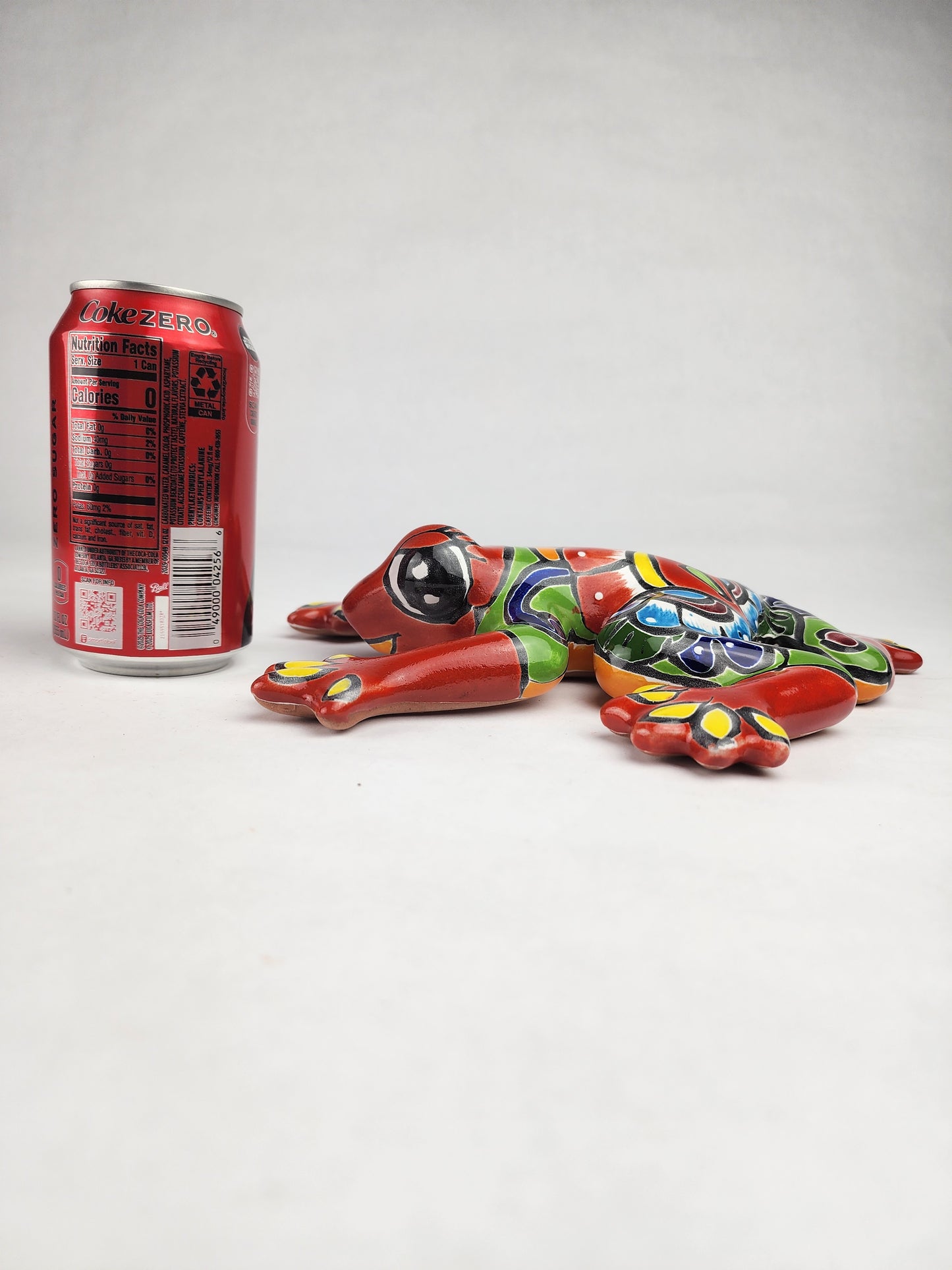 Red Talavera Frog – Handcrafted Mexican Garden Decor