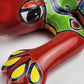 Handcrafted Red Talavera Frog – Mexican Folk Art Gift