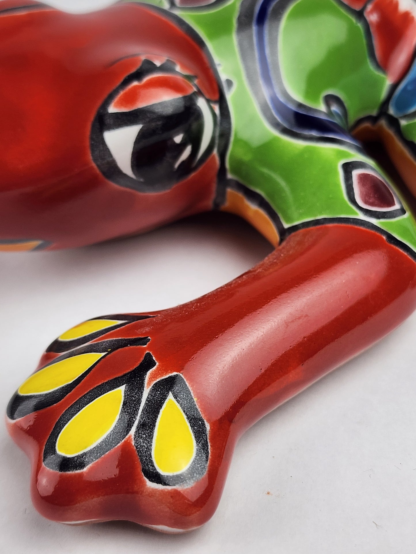 Handcrafted Red Talavera Frog – Mexican Folk Art Gift