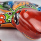 Handcrafted Red Talavera Frog – Mexican Folk Art Gift