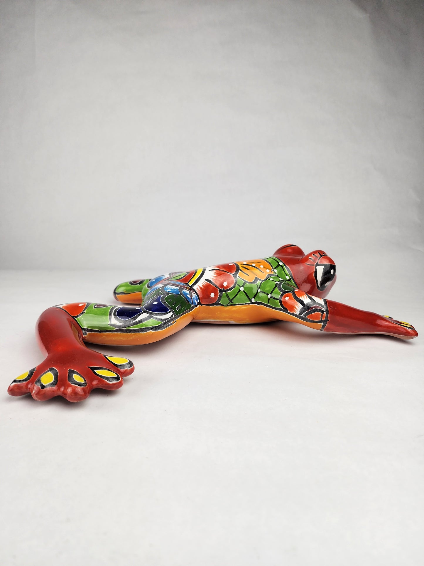 Red Talavera Frog – Handcrafted Mexican Folk Art Decor