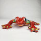 Red Talavera Frog – Handcrafted Mexican Folk Art Decor