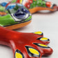 Red Talavera Frog – Handcrafted Mexican Folk Art Decor