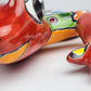Red Talavera Frog – Handcrafted Mexican Folk Art Decor