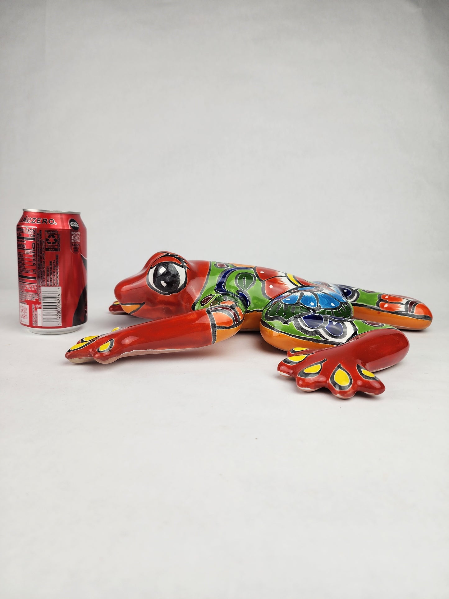 Red Talavera Frog – Handcrafted Mexican Folk Art Decor